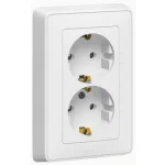 LEGRAND 773627 Cariva 2x2P + F socket