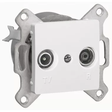 LEGRAND 773634 Cariva TV-RD aljzat átm 14 dB keret nélkül fehér LEGRAND 773634 Cariva TV-RD aljzat átm 14 dB keret nélkül fehér