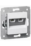 LEGRAND 773639 Cariva telefoncsatlakozó 2xRJ11 keret nélkül fehér