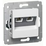   LEGRAND 773639 Cariva telephone connector 2xRJ11 without frame white