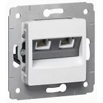   LEGRAND 773639 Cariva telefoncsatlakozó 2xRJ11 keret nélkül fehér