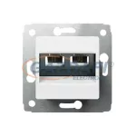   LEGRAND 773640 Cariva LCS2 RJ11/RJ45 Cat6 UTP aljzat keret nélkül fehér