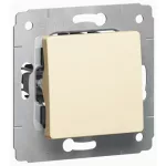   LEGRAND 773713 Cariva with single-pole push light without frame beige