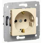 LEGRAND 773721 Cariva 2P + F socket child protection beige