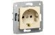 LEGRAND 773722 Cariva 2P + F socket with flap with child protection beige