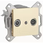   LEGRAND 773733 Cariva TV-RD socket performs 10 dB without frame beige