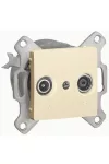 LEGRAND 773734 Cariva TV-RD socket diameter 14 dB without frame beige LEGRAND 773734 Cariva TV-RD socket diameter 14 dB without frame beige