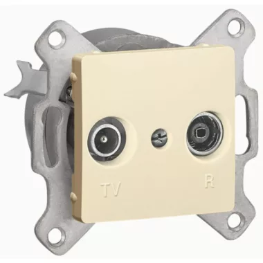 LEGRAND 773734 Cariva TV-RD socket diameter 14 dB without frame beige LEGRAND 773734 Cariva TV-RD socket diameter 14 dB without frame beige