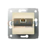   LEGRAND 773740 Cariva LCS2 RJ11/RJ45 Cat6 UTP aljzat keret nélkül bézs