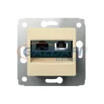   LEGRAND 773742 Cariva LCS2 2xRJ45 Cat6 UTP aljzat keret nélkül bézs