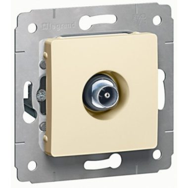 LEGRAND 773778 Cariva TV socket performs 1.5dB without frame beige
