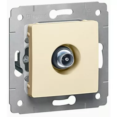 LEGRAND 773778 Cariva TV socket performs 1.5dB without frame beige
