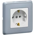 LEGRAND 773820 Cariva 2P + F socket with frame, white