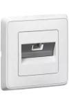 LEGRAND 773838 Cariva 1xRJ11 telephone socket with frame, white