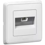   LEGRAND 773838 Cariva 1xRJ11 telephone socket with frame, white