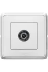 LEGRAND 773878 Cariva TV socket with star dot frame, white LEGRAND 773878 Cariva TV socket with star dot frame, white