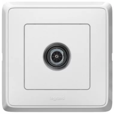 LEGRAND 773878 Cariva TV socket with star dot frame, white LEGRAND 773878 Cariva TV socket with star dot frame, white