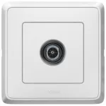 LEGRAND 773879 Cariva TV socket with end cap, white