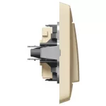 LEGRAND 773901 Cariva single pole switch with frame beige