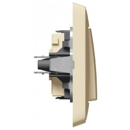 LEGRAND 773901 Cariva single pole switch with frame beige