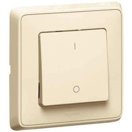 LEGRAND 773902 Cariva two-pole switch with frame beige