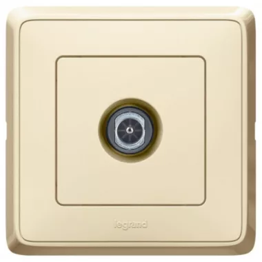 LEGRAND 773978 Cariva TV socket with 1.5dB frame beige LEGRAND 773978 Cariva TV socket with 1.5dB frame beige
