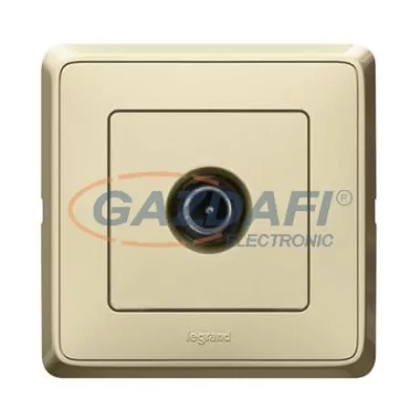 LEGRAND 773980 Cariva TV aljzat átmenő 14dB kerettel bézs