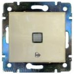   LEGRAND 774115 Valena egypólusú nyomó csengőjellel, jelzőfénnyel, 250V, elefántcsont