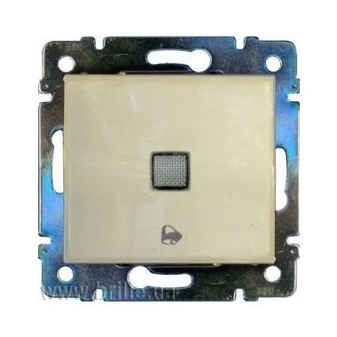 LEGRAND 774115 Valena egypólusú nyomó csengőjellel, jelzőfénnyel, 250V, elefántcsont