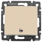   LEGRAND 774116 Valena egypólusú nyomó csengőjellel, 250V, elefántcsont