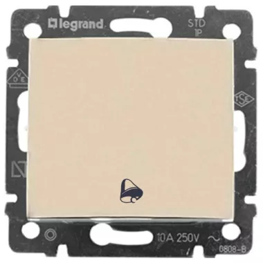 LEGRAND 774116 Valena egypólusú nyomó csengőjellel, 250V, elefántcsont