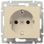   LEGRAND 774122 Valena 2P + F socket with child protection, spring-loaded connection, ivory