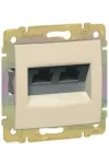 LEGRAND 774147 Valena 2xRJ45 LCS2 Cat6 UTP aljzat, körömmel elefáncsont LEGRAND 774147 Valena 2xRJ45 LCS2 Cat6 UTP aljzat, körömmel elefáncsont