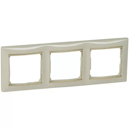   LEGRAND 774153 Valena Elefántcsont / Arany, 3-as vízszintes keret