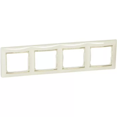 LEGRAND 774154 Valena Elefántcsont / Arany, 4-es vízszintes keret