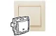 LEGRAND 774199 Valena IP44 single pole press with bell, ivory
