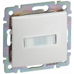   LEGRAND 774217 Valena egypólusú nyomó címketartóval, jelzőfénnyel, 12V, fehér