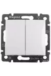 LEGRAND 774218 Valena kettős váltóérintkezős nyomó, fehér