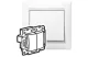 LEGRAND 774218 Valena kettős váltóérintkezős nyomó, fehér
