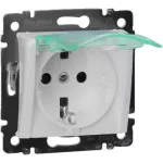   LEGRAND 774220 Valena IP44 2P+F dugalj csatlakozóaljzat csapófedéllel, fehér