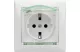 LEGRAND 774220 Valena IP44 2P + F socket with socket cover, white LEGRAND 774220 Valena IP44 2P + F socket with socket cover, white