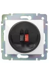 LEGRAND 774223 Valena speaker connector with 2 terminals, white