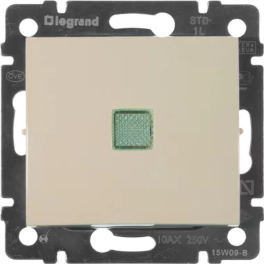LEGRAND 774310 Valena egypólusú kapcsoló jelzőfénnyel, elefántcsont