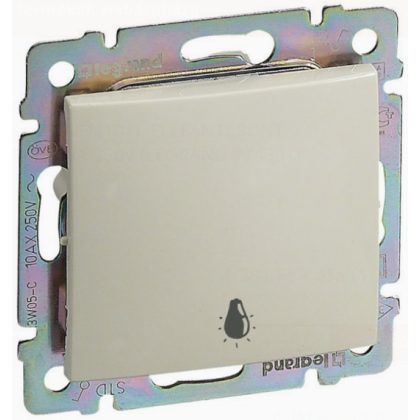 LEGRAND 774312 Valena egypólusú nyomó lámpajellel, elefántcsont