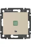 LEGRAND 774315 Valena egypólusú nyomó csengőjellel, jelzőfénnyel, elefántcsont