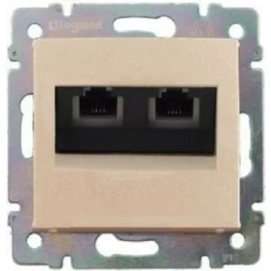 LEGRAND 774339 Valena telefon-csatlakozóaljzat 2xRJ11 elefántcsont