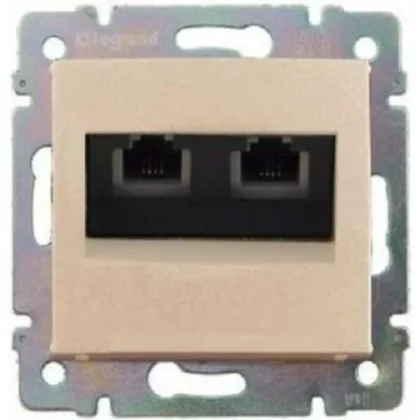 LEGRAND 774339 Valena telefon-csatlakozóaljzat 2xRJ11 elefántcsont