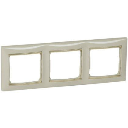  LEGRAND 774353 Valena hármas keret vízszintes elefántcsont