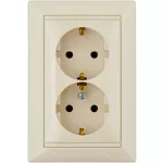 LEGRAND 774370 Valena 2x2P+F dugalj csatlakozóaljzat elefántcsont