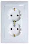 LEGRAND 774400 Valena 2x2P + F socket white LEGRAND 774400 Valena 2x2P + F socket white